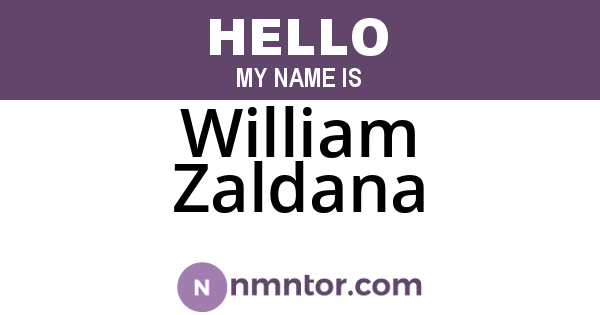 William Zaldana