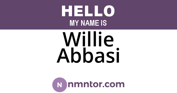 Willie Abbasi