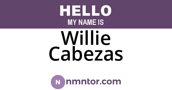 Willie Cabezas