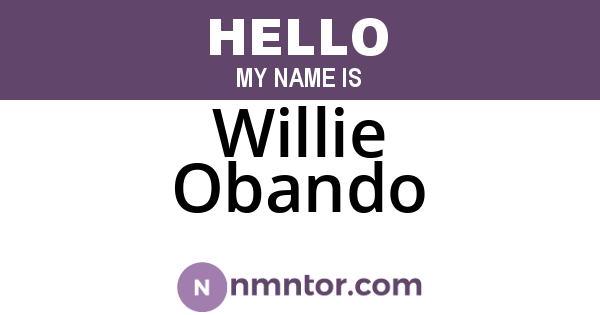 Willie Obando