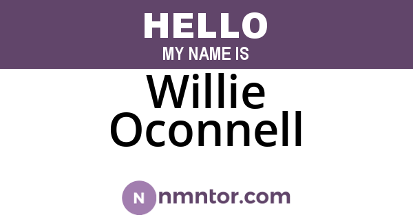 Willie Oconnell