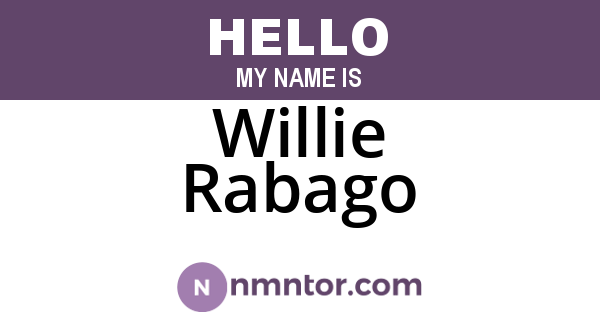 Willie Rabago