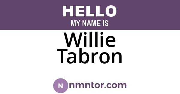Willie Tabron