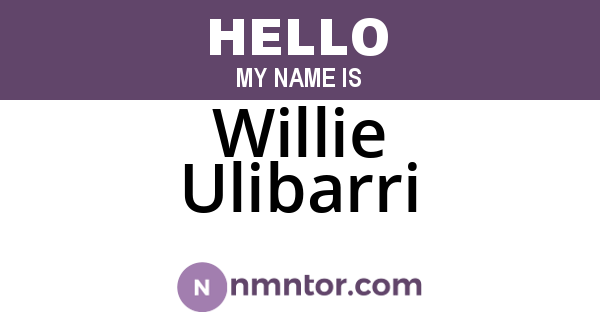 Willie Ulibarri