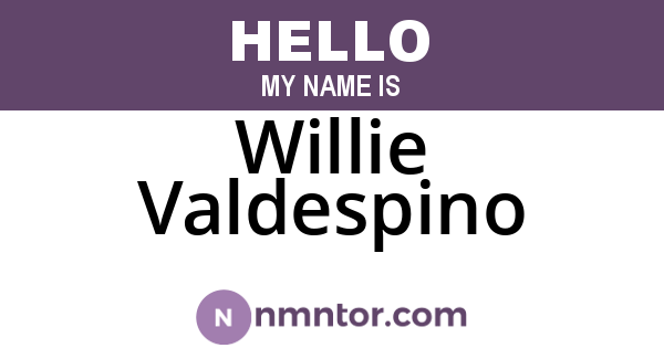 Willie Valdespino