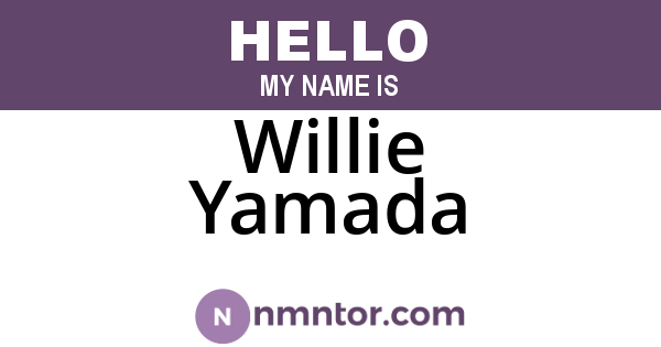 Willie Yamada