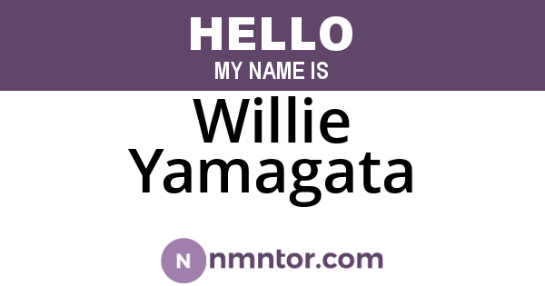 Willie Yamagata
