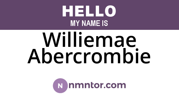 Williemae Abercrombie