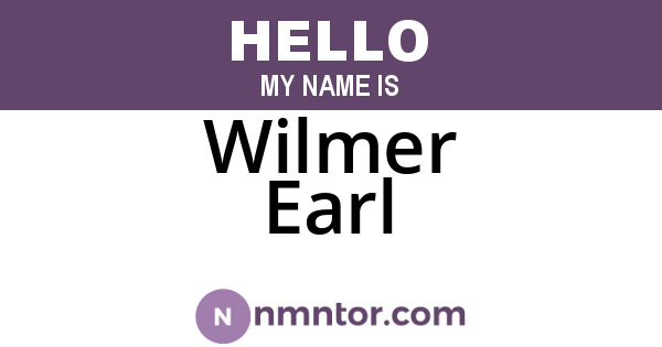 Wilmer Earl