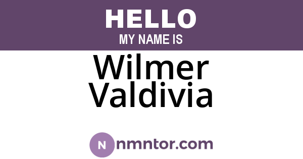 Wilmer Valdivia
