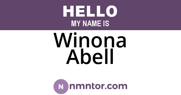 Winona Abell