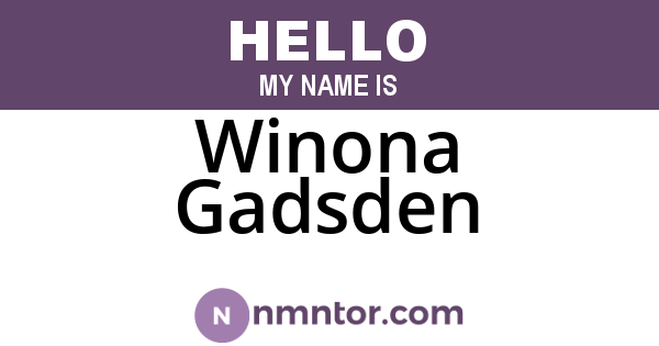 Winona Gadsden