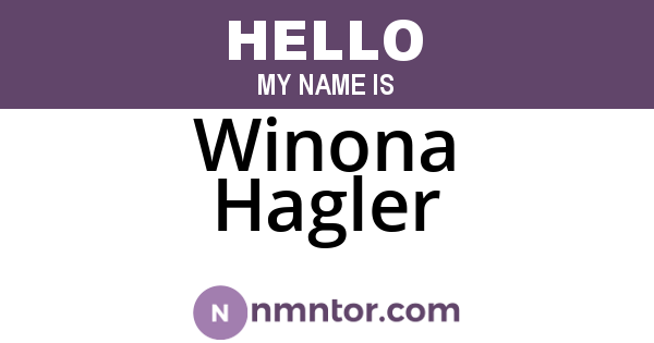 Winona Hagler
