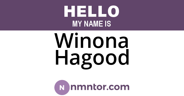 Winona Hagood