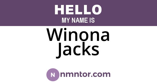 Winona Jacks