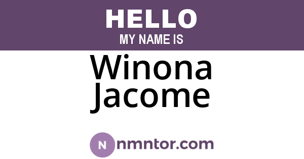 Winona Jacome