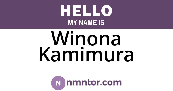 Winona Kamimura