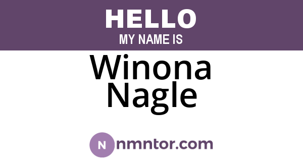 Winona Nagle