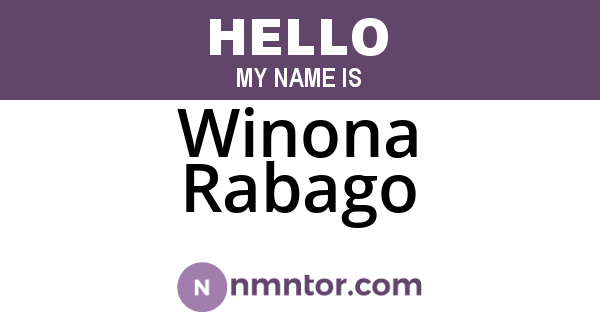Winona Rabago