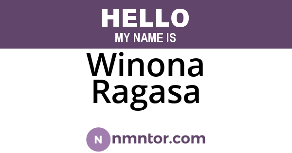 Winona Ragasa