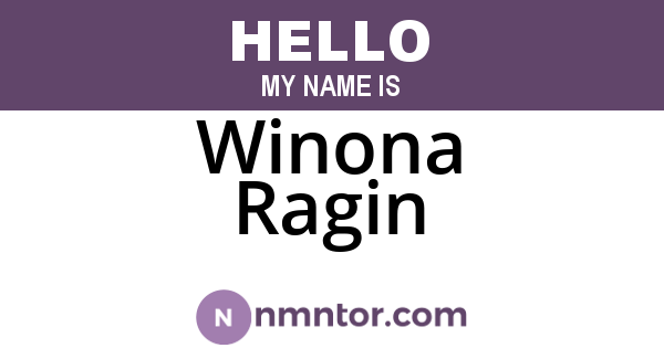 Winona Ragin