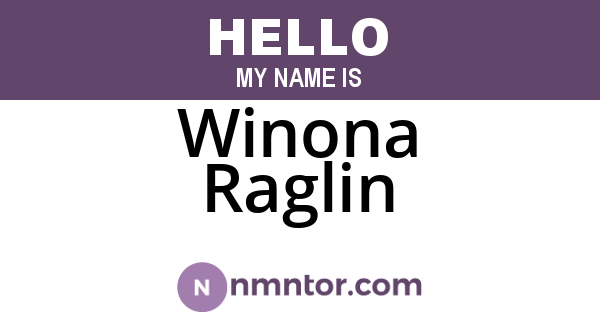 Winona Raglin