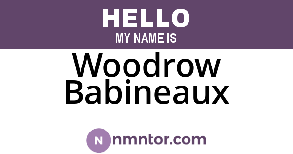 Woodrow Babineaux