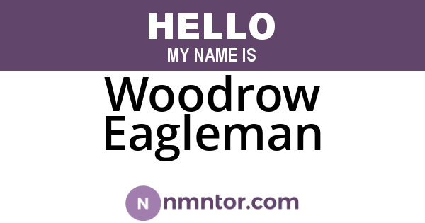 Woodrow Eagleman