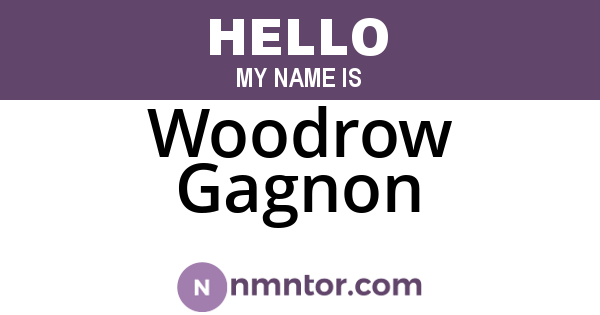 Woodrow Gagnon
