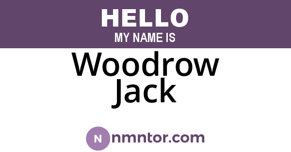 Woodrow Jack