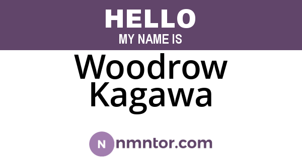 Woodrow Kagawa