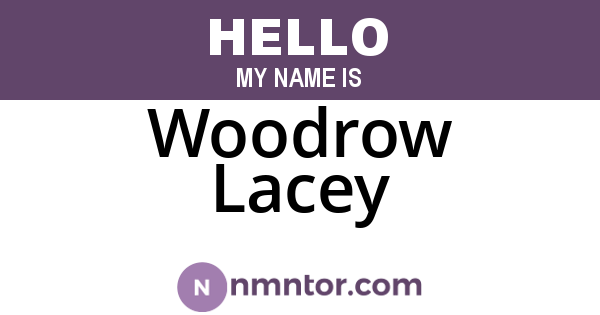 Woodrow Lacey