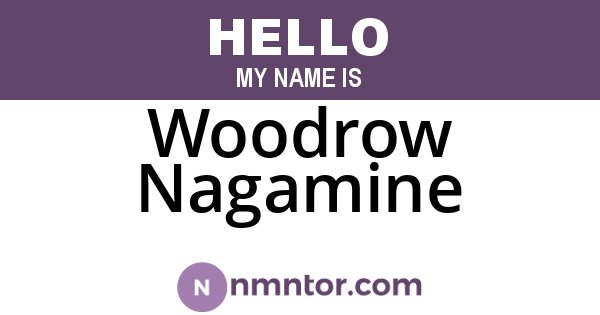 Woodrow Nagamine