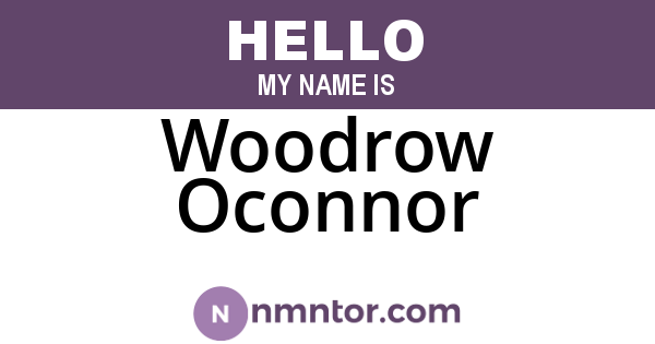Woodrow Oconnor