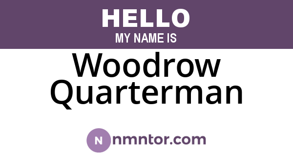 Woodrow Quarterman