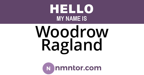 Woodrow Ragland