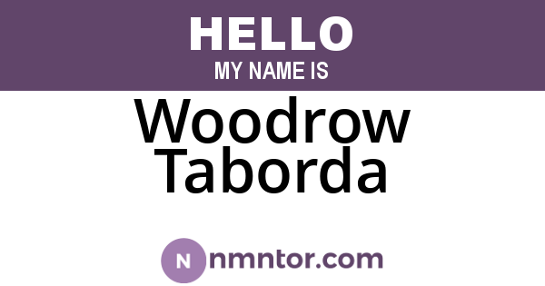 Woodrow Taborda