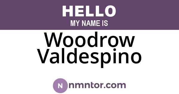Woodrow Valdespino