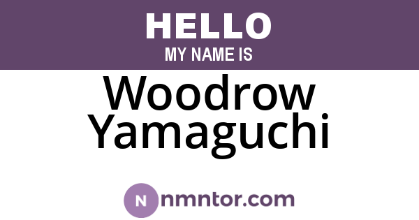 Woodrow Yamaguchi