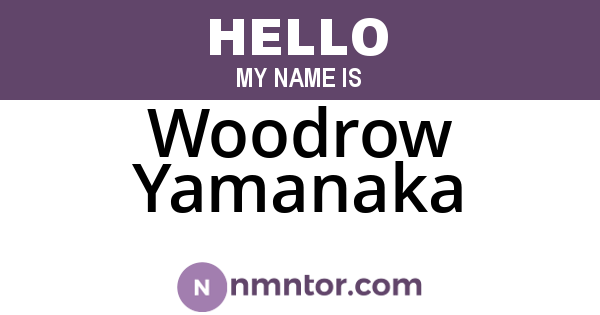 Woodrow Yamanaka