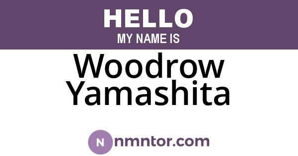 Woodrow Yamashita