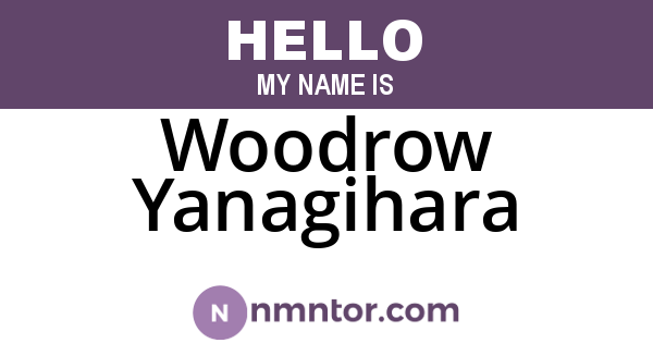 Woodrow Yanagihara