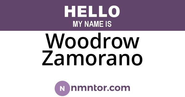 Woodrow Zamorano