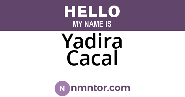Yadira Cacal