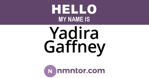 Yadira Gaffney