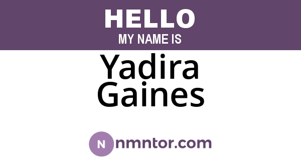 Yadira Gaines
