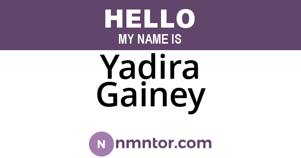 Yadira Gainey