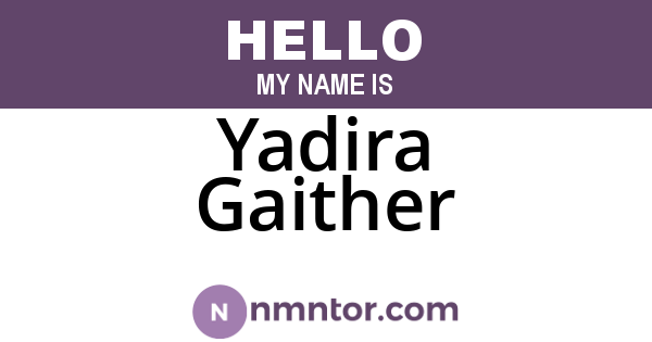 Yadira Gaither