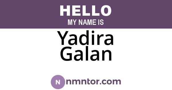 Yadira Galan