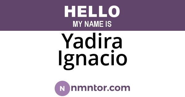Yadira Ignacio